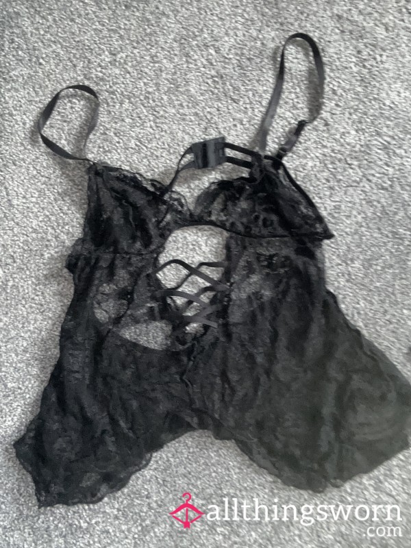 Black Lacey Lingerie Top