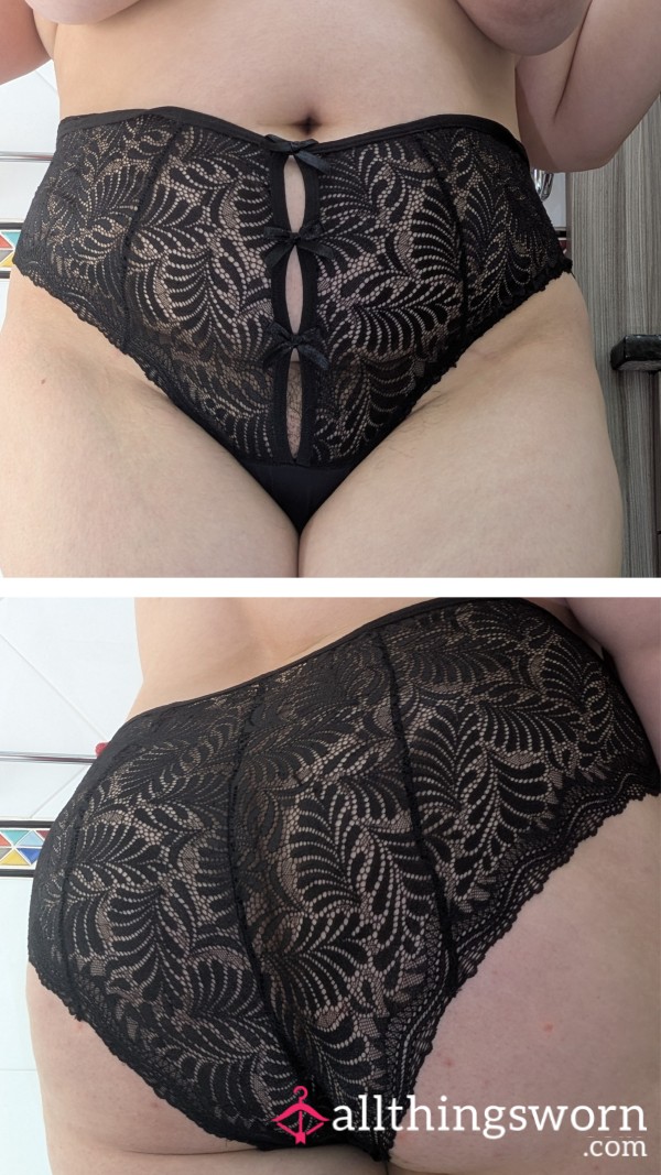 Black Lacey Panty