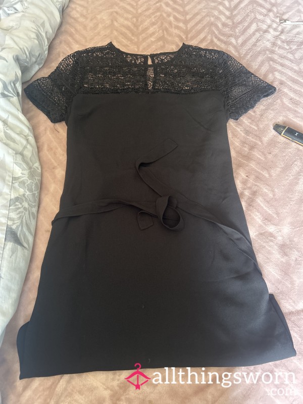 Black Lacey Round Neck S**y