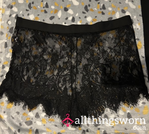 Black Lacey Shorts