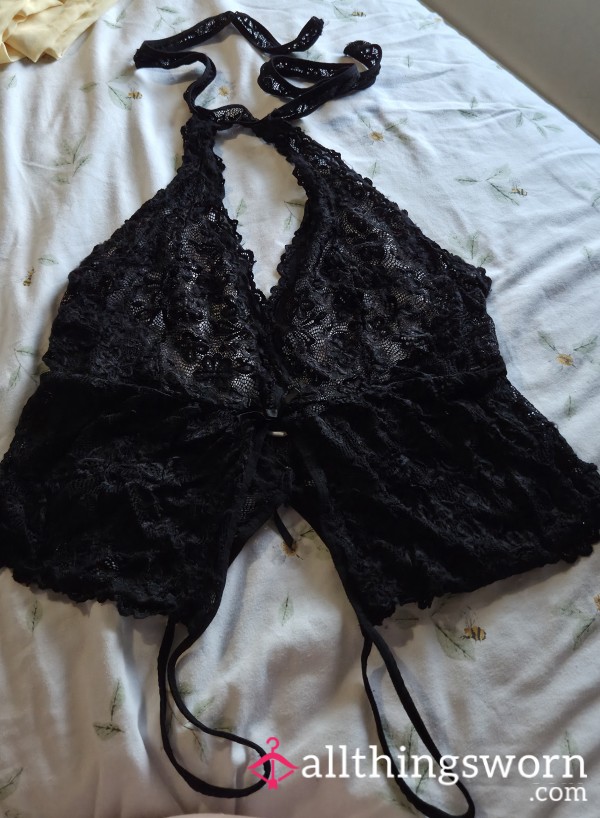 Black Lacy Bodysuit