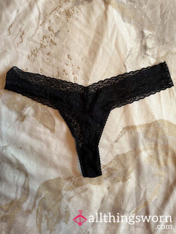 Black Lacy Thong 🖤