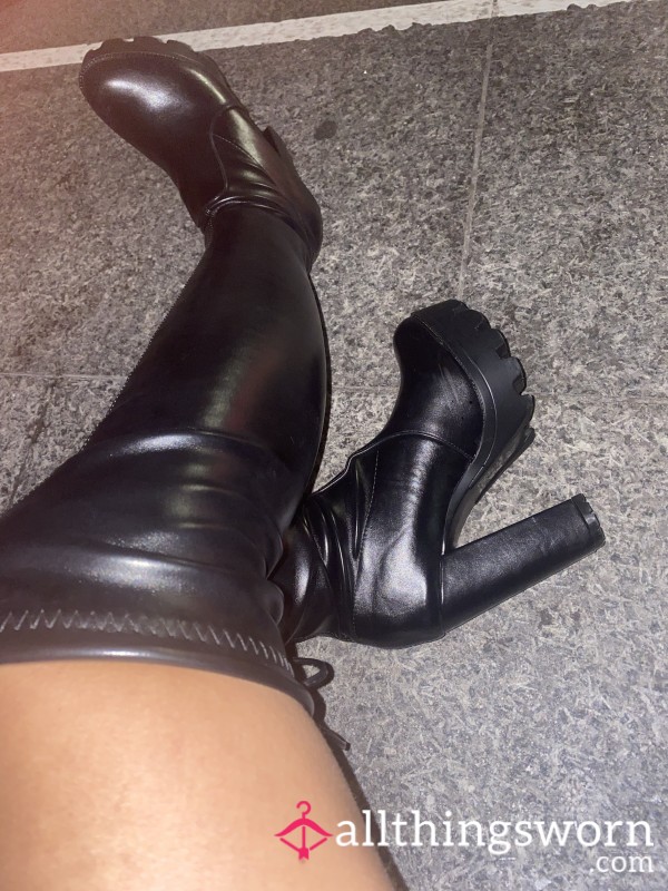 Black Leather Boots