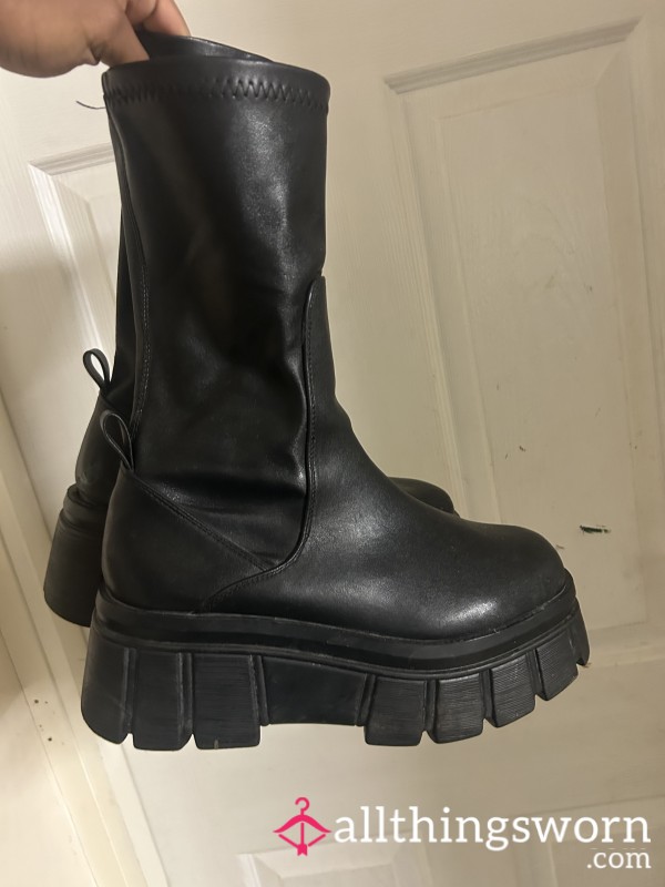 Black Leather Boots