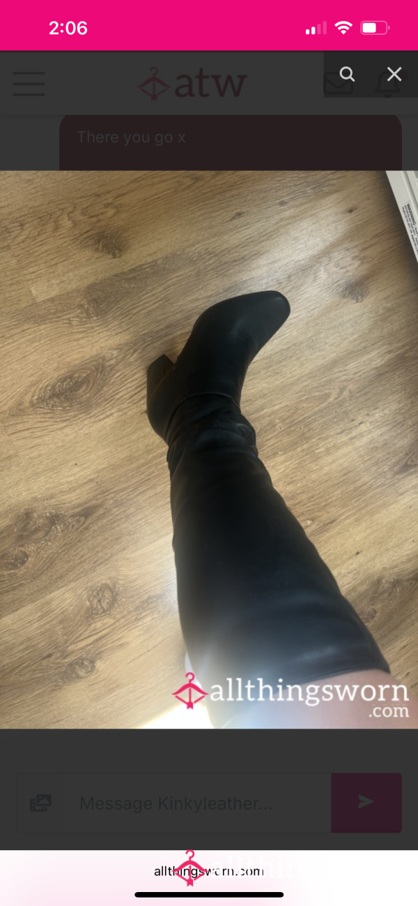 Black Leather Boots 🖤