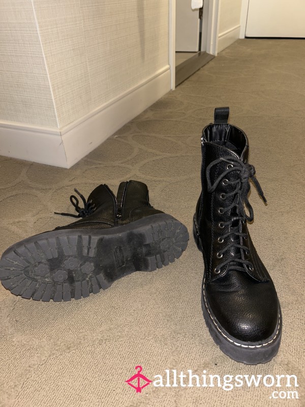 Black Leather Boots