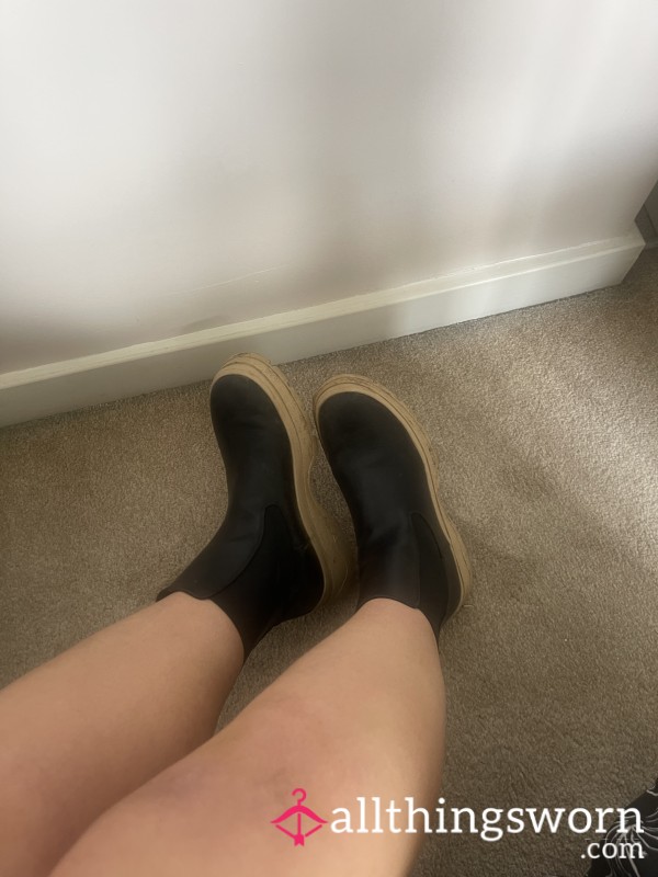 Black Leather Chelsea Boots — Softly Worn Elegance