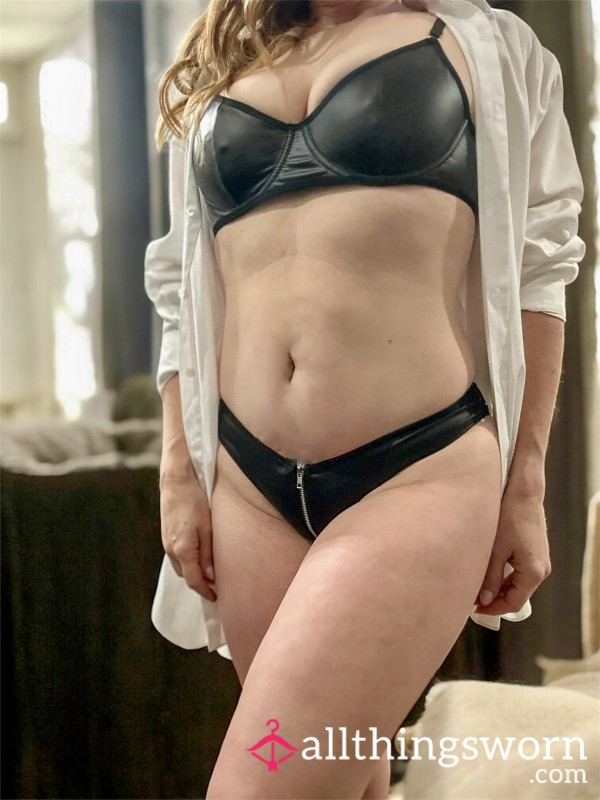 Black Leather Panties