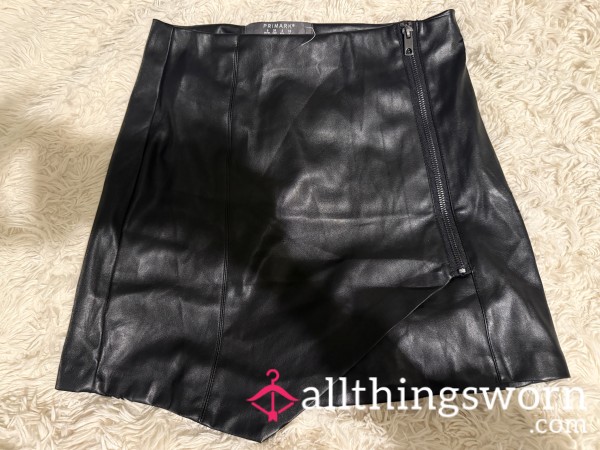 Black Leather Skirt