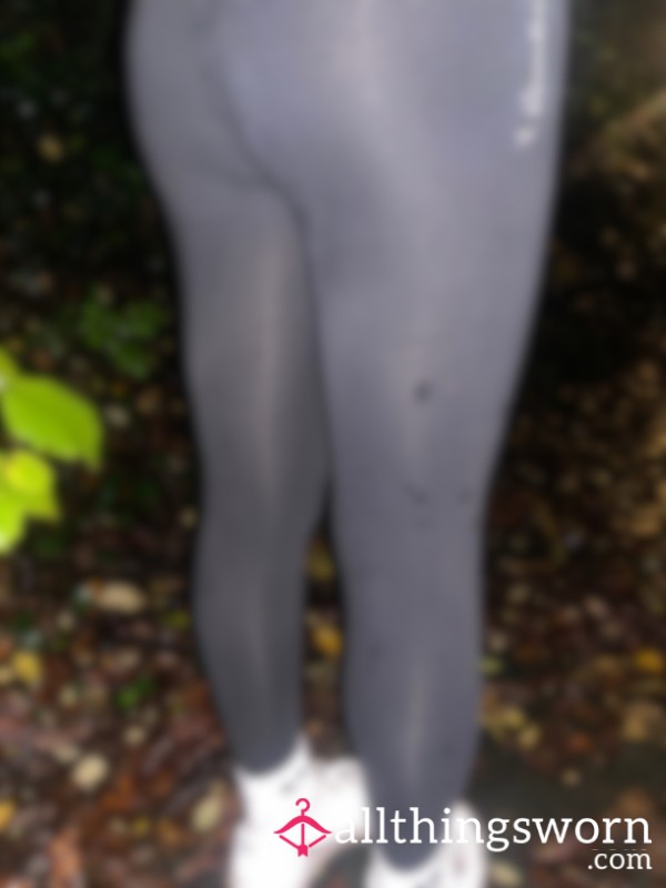 Black Leggings Worn To The Gym Last Night 👅🩵💋