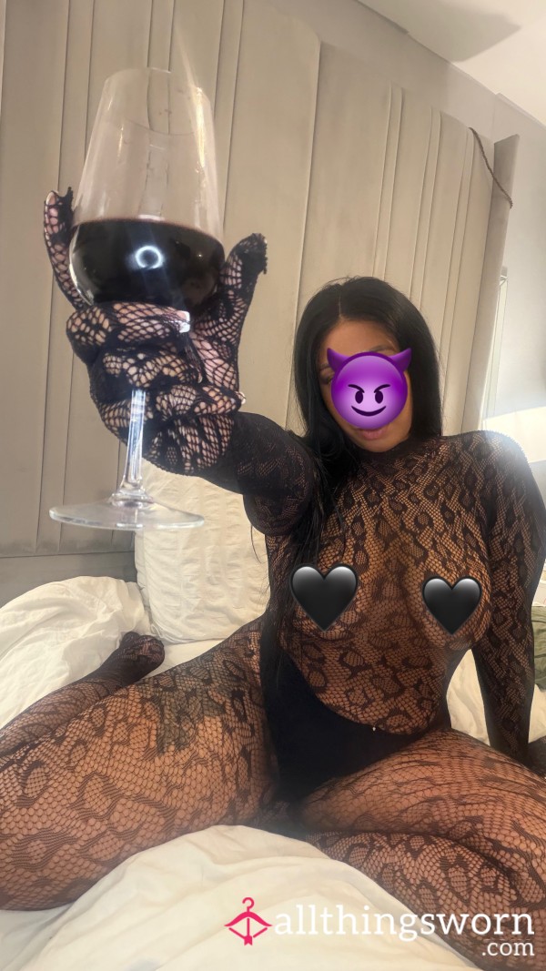 Black Leopard Print Full Body Suit Photo Set 🐆🖤