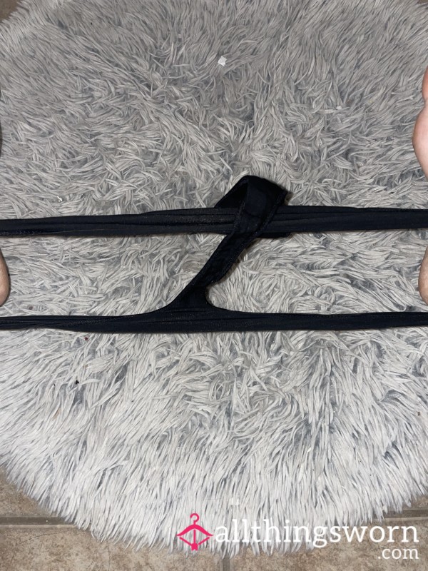 Black Little S**y Well Worn Thong