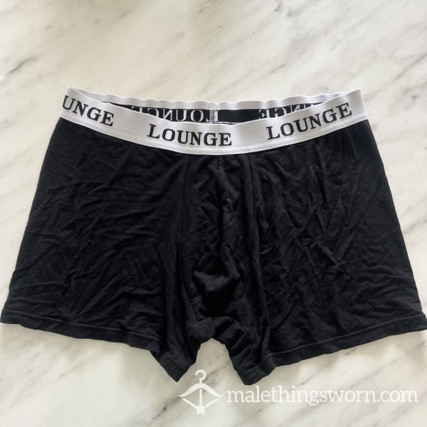 Black Lounge Soft Boxers Shorts