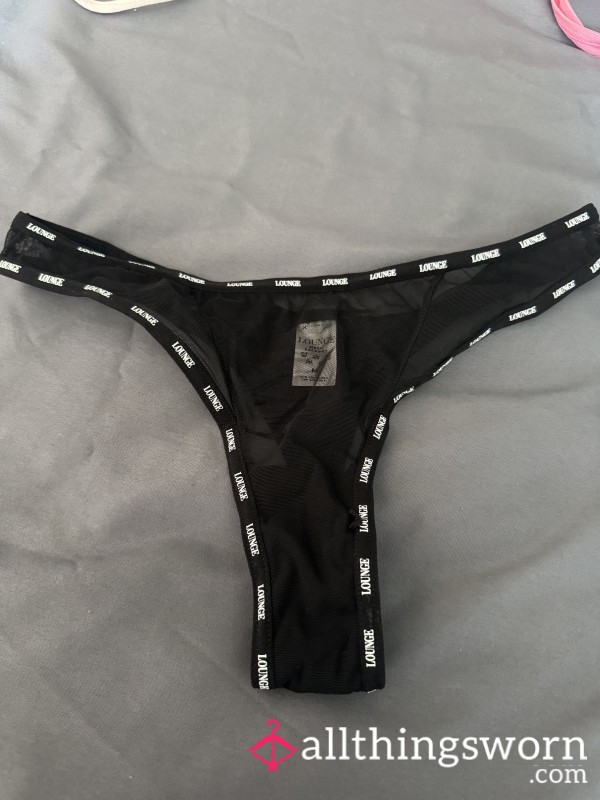 Black Lounge Thong