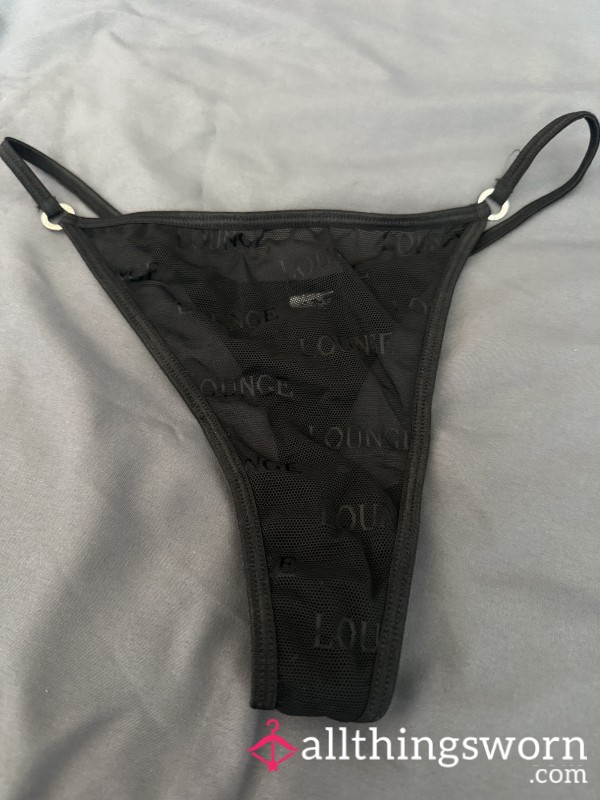 Black Lounge Thong