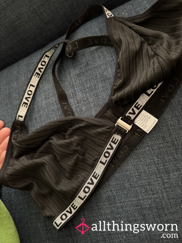 Black “LOVE” AMT Set – Light, Stretchy, And Made To Tease
