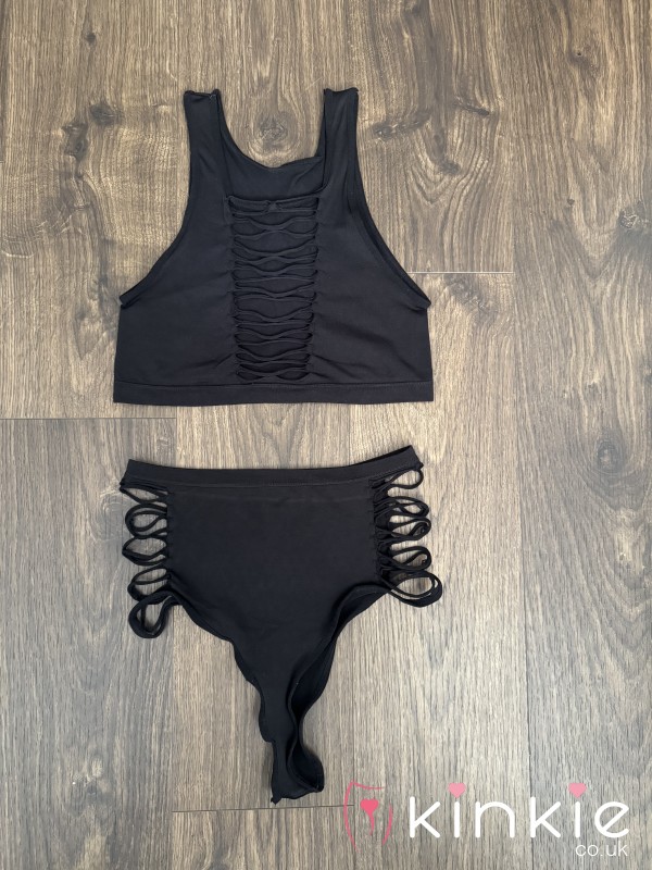 BLACK LOVEHONEY SET WORN STAINED FROM £25