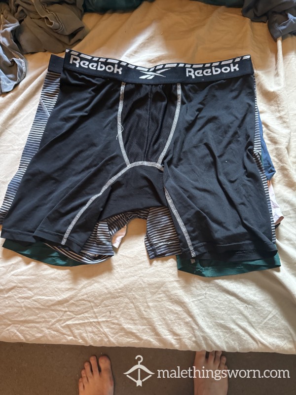 Black Lycra Reebok Boxer Briefs