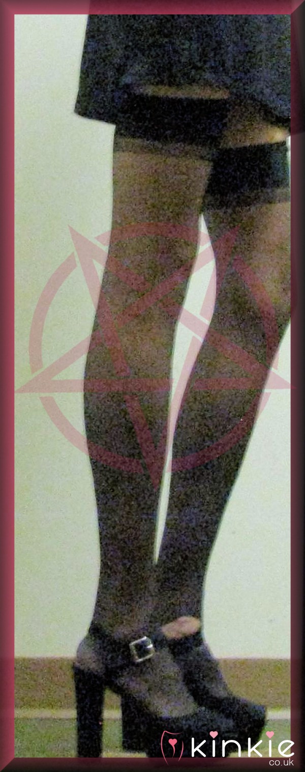 BLACK MAGICK BLACK THIGHHIGH PANTYHOSE