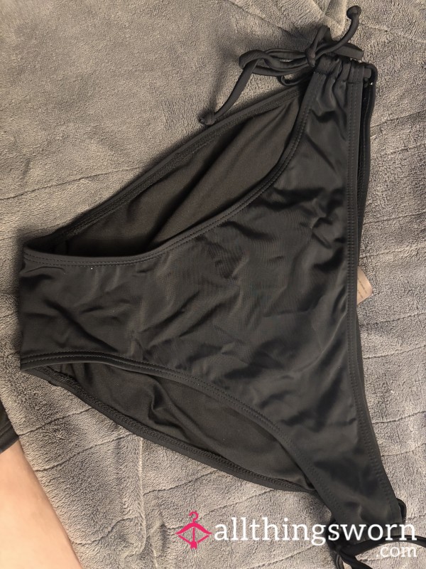 Black Medium Bathing Suit Bottoms