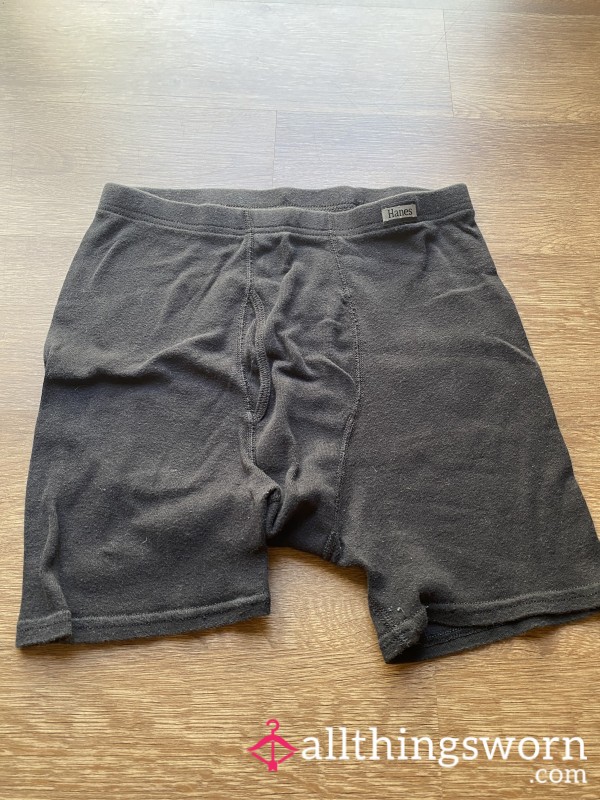 Black Men’s Cotton Boxers