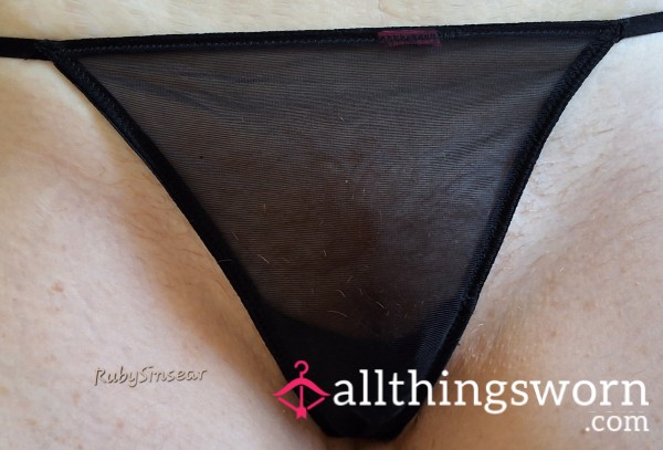 Black Mesh-a-licious G-string