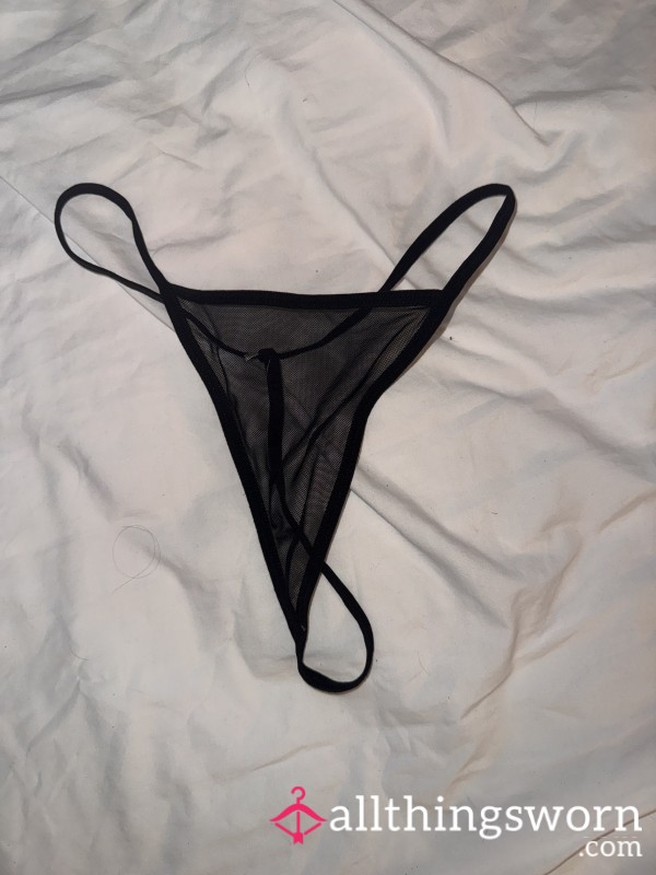 Black Mesh G-string