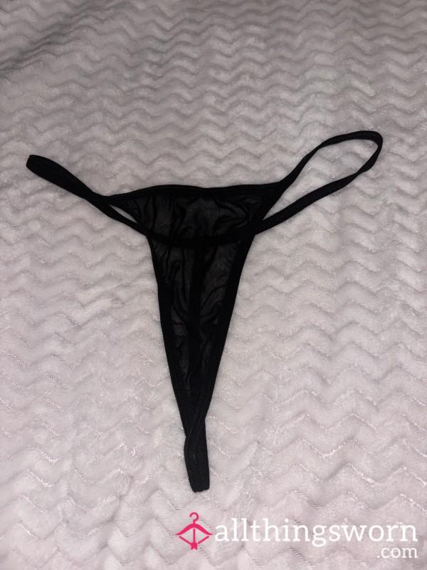Black Mesh G-string