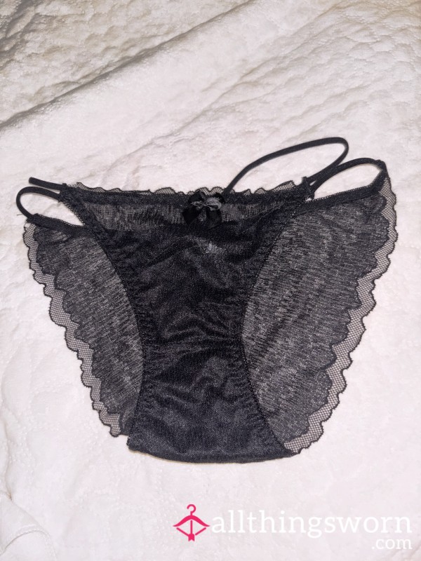 Black Mesh Panties