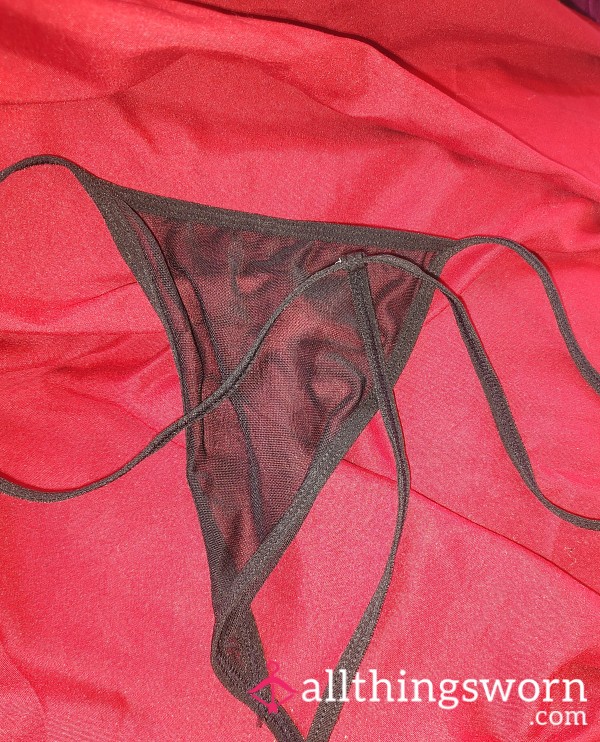 Black Micro Thong