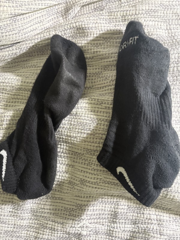 Black Musky Nike Socks [Well-Worn]