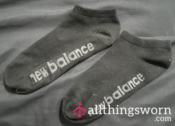 Black New Balance Ankle Socks