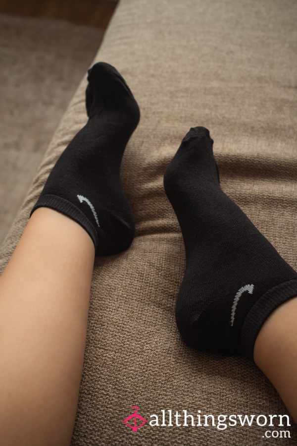 Black Nike Ankle Socks, 48hr Wear + Photos 🖤