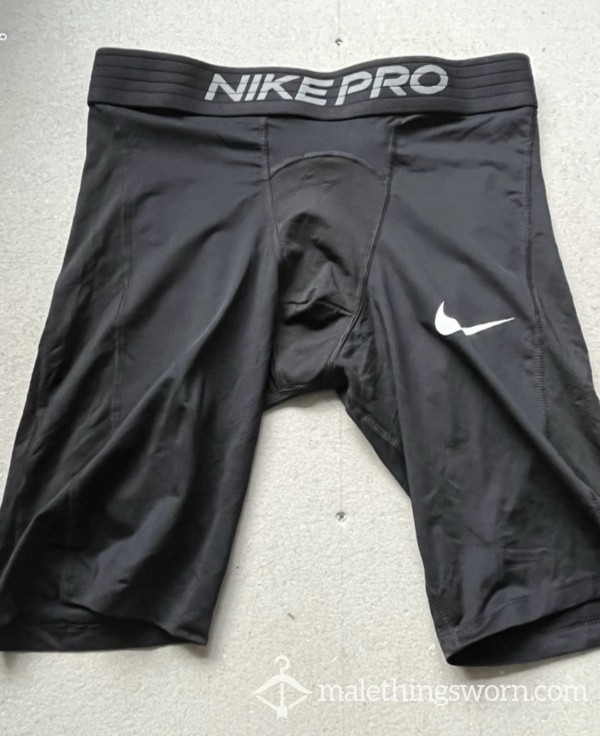 Black Nike Pro Compression Shorts