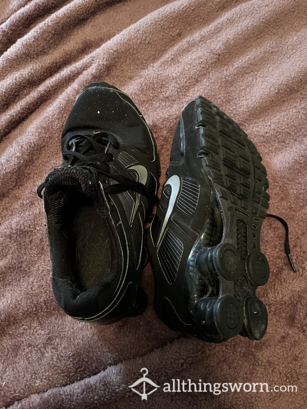 Black Nike Shox, Worn And Smelly, Years Old!