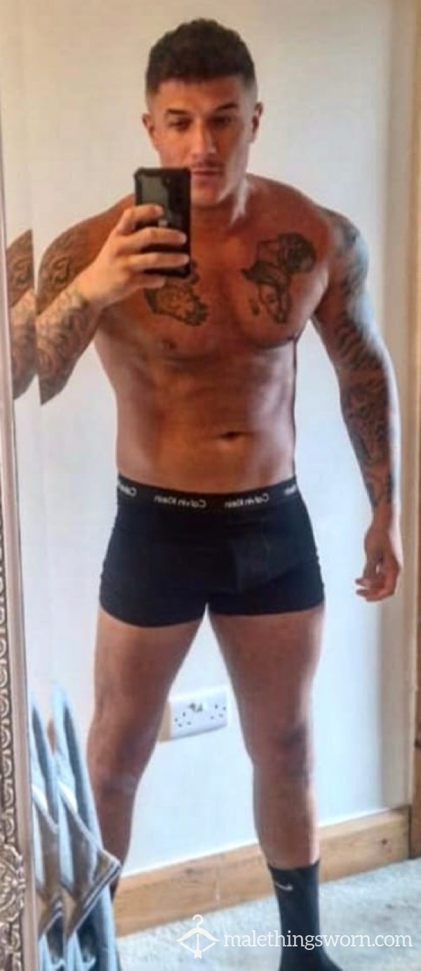 Black Nike Socks And  Black Calvins