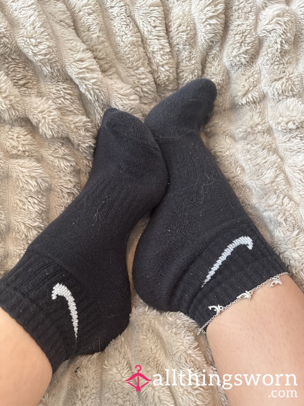 Black Nike Socks Nice And Worn