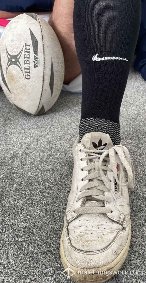 Black Nike Sports Socks.   Happy To Customise Them
