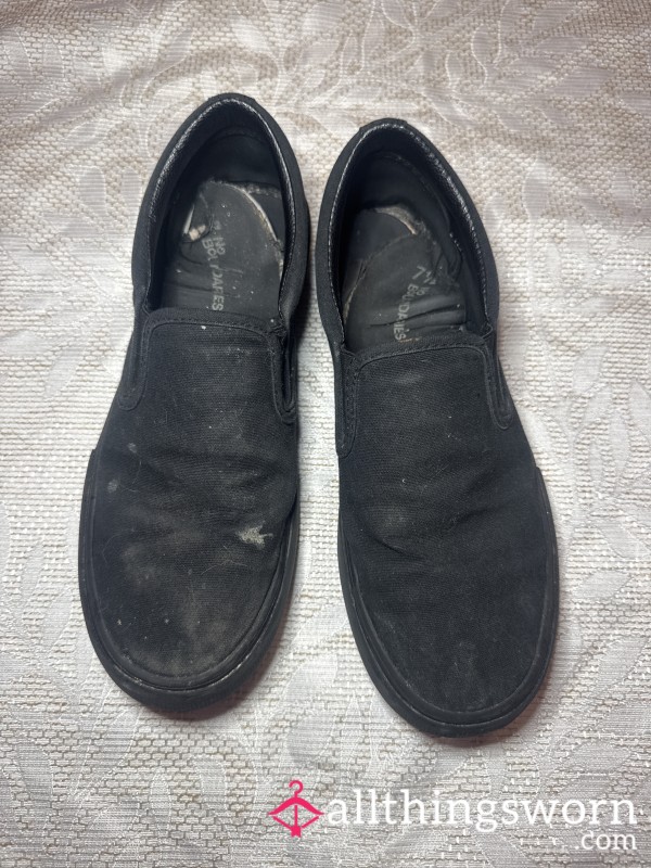 Black NonSlip Uniform Work Shoes