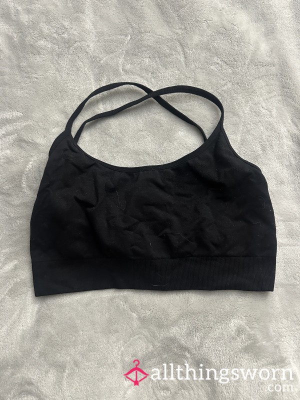 Black NVGTN Strappy Back Sports Bra