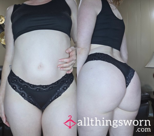 Black Nylon And Lace