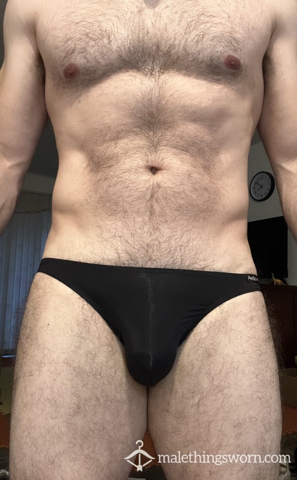 Black Nylon Bikini Briefs