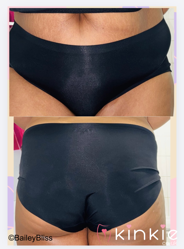 Black Nylon Full Back Pants - 48hrs Wear Included