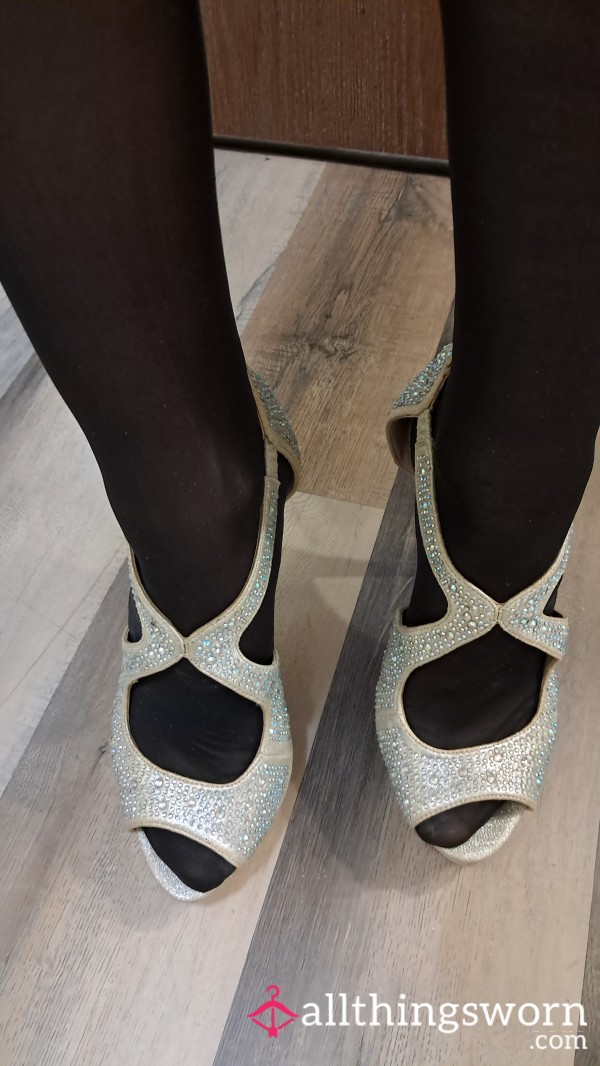 Black Nylon Knee-highs/Trouser Socks.  $15 For 2 Days.  $30 For A Week!