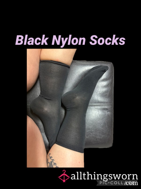 Black Nylon Socks