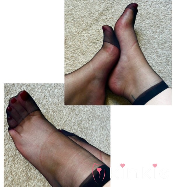Black Nylon Socks 🖤 Done Just The Way You Like Them 😉🔥