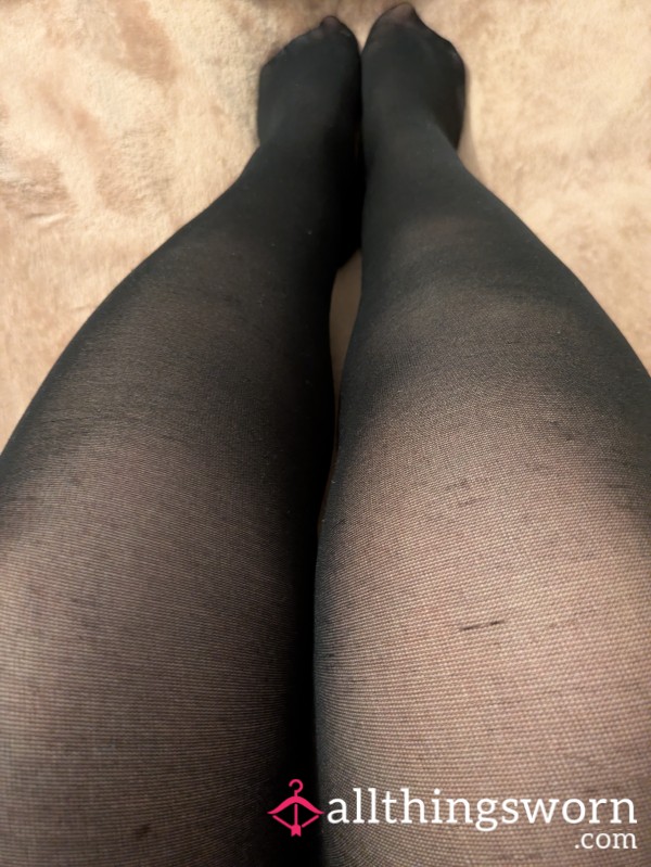 Black Nylons Tights - 24 Hours Wear Included In Price