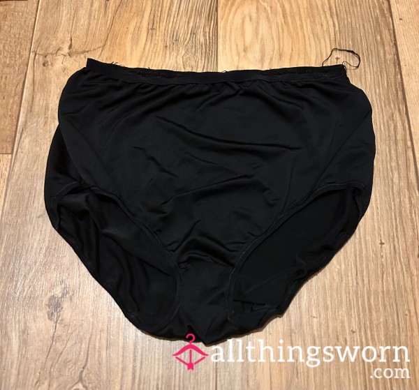 Black Nylon/silky Panties