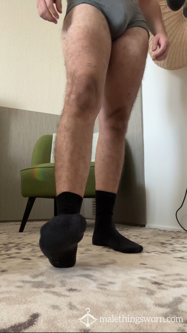 Black Office Stinky Socks