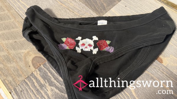 Black Old Worn Panty